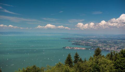 Lindau am Bodensee von oben
