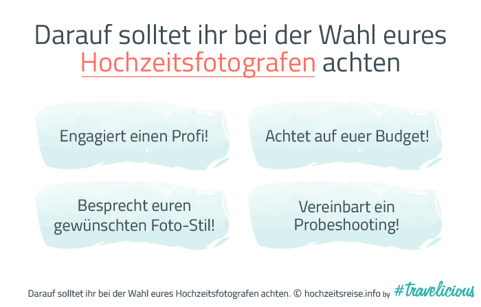 Darauf solltet ihr bei der Wahl eures Hochzeitsfotografen achten